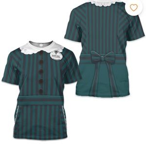 New Haunted Mansion maid costume shirt. WN XL